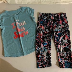 Girls UA matching set